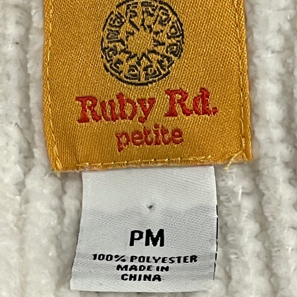 Ruby Rd Super Soft Chenille Cowl Neck Sweater PM - image 5